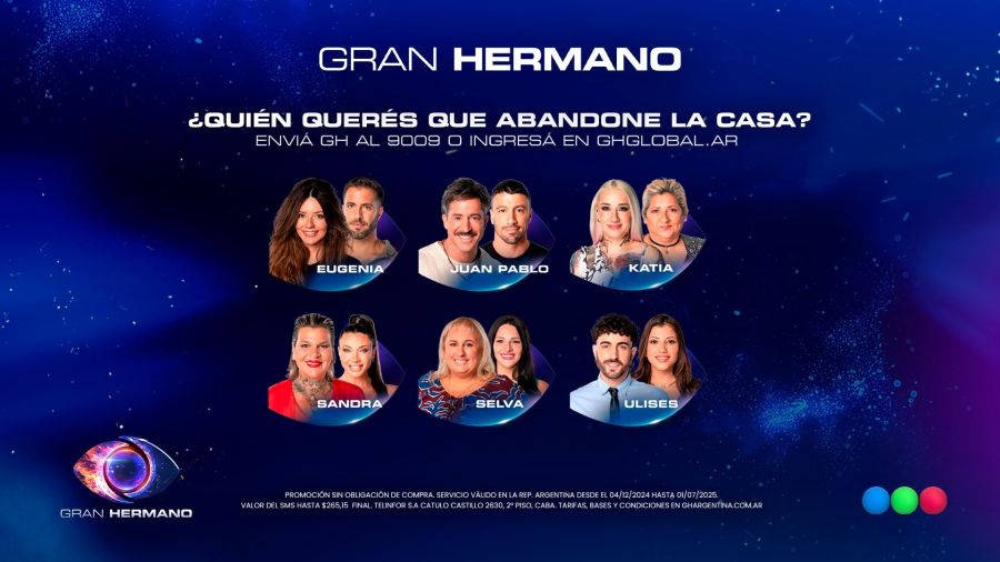 Los seis nominados de Gran Hermano de cara a la gala de eliminación del lunes 2 de junio