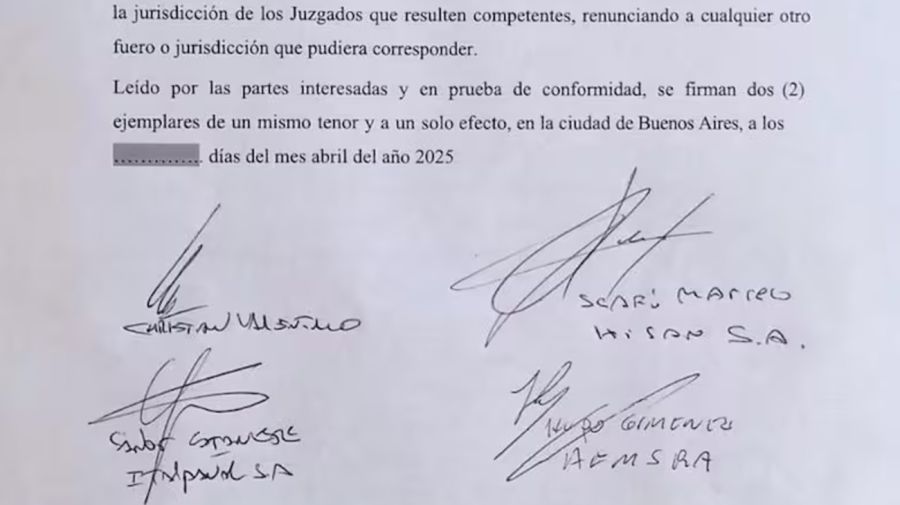 Convenio publicado por Sturzenegger 2