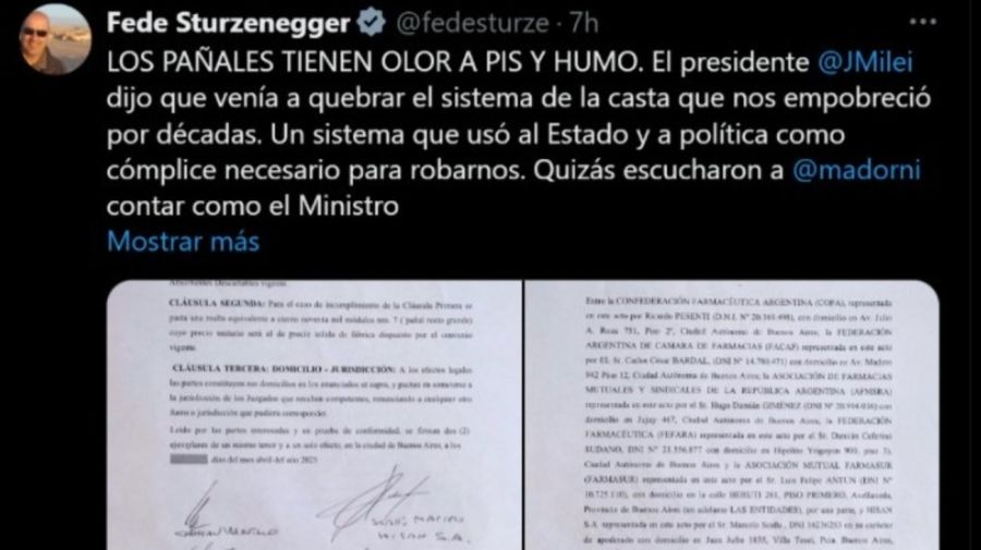 Tuit de Federico Sturzenegger