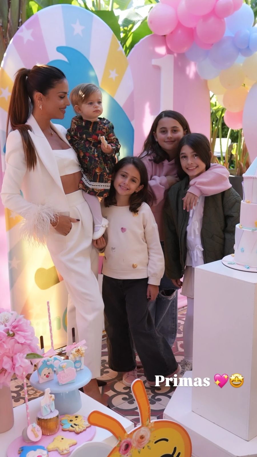 El doble festejo de Agustina Casanova para su hija Bianca: cumpleaños y bautismo con temática Plim Plim