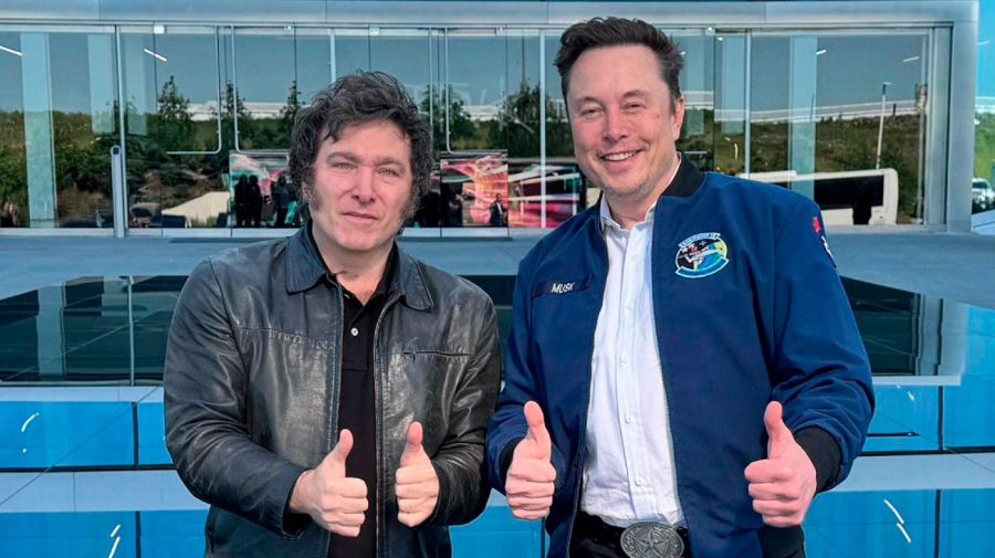 Elon Musk Javier Milei motosierra