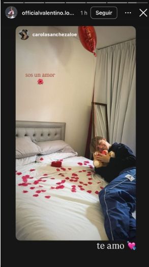 Los románticos detalles de Valentino López para su novia