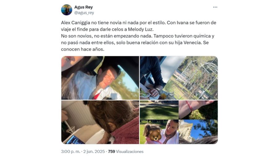 El vínculo de Alex Caniggia e Ivana Capialbi