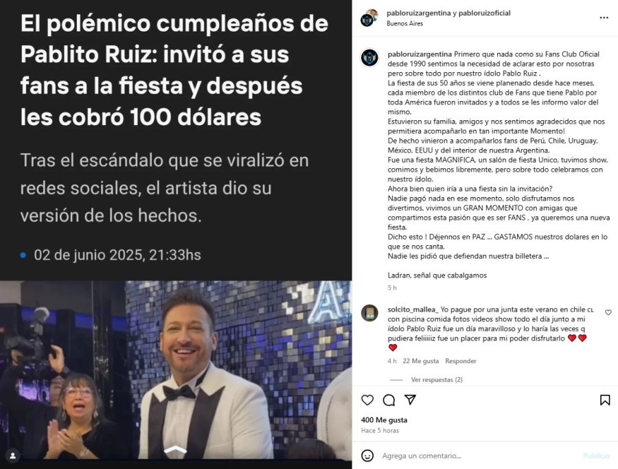 Cumpleaños de Pablito Ruiz