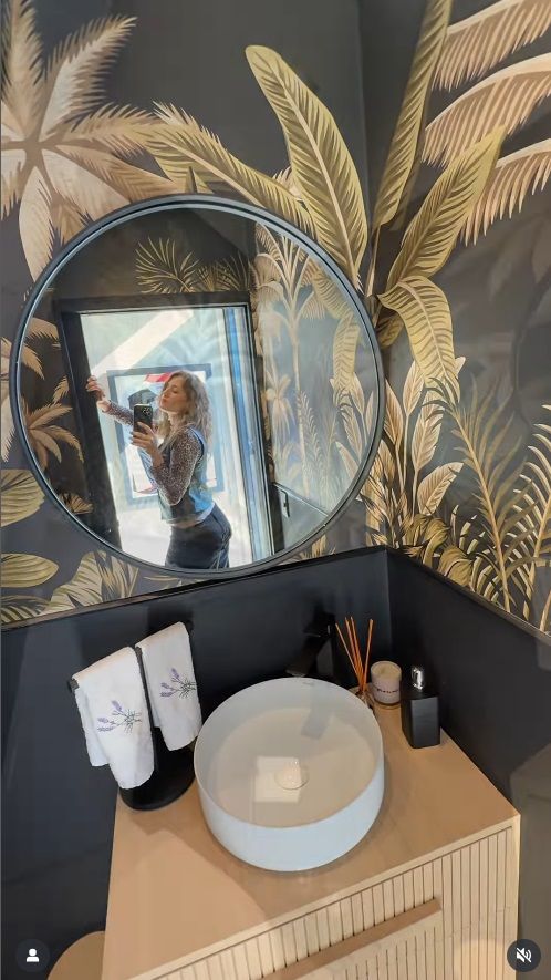 El baño remodelado de Mica Viciconte