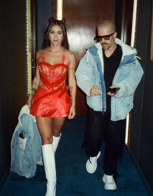 Greeicy y Mike Bahía