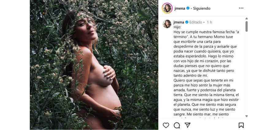 Jimena Barón le escribió una carta a su segundo hijo