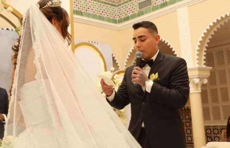 La boda de Andrea Valdiri y Felipe Saruma