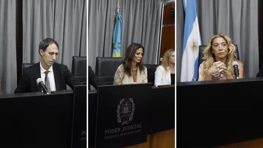 Los jueces Maximiliano Savarino, Julieta Makintach y Verónica Di Tomasso 20250603