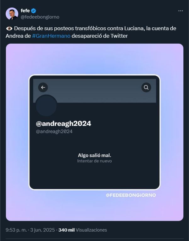 Andrea Lazaro se fue de X