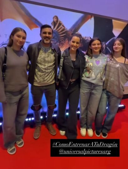 Los looks de Indiana Cubero y sus hermanas en la noche porteña: fueron al cine