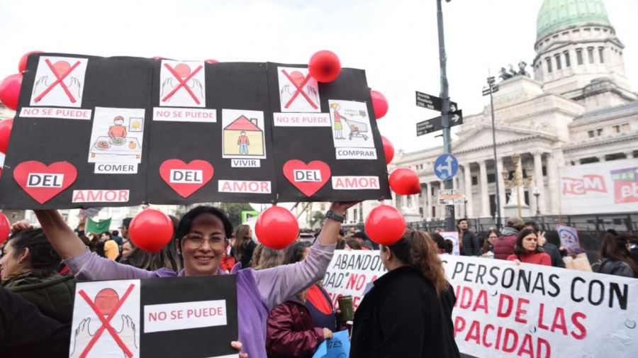 Marcha en reclamo del ajuste en Discapacidad 20250604