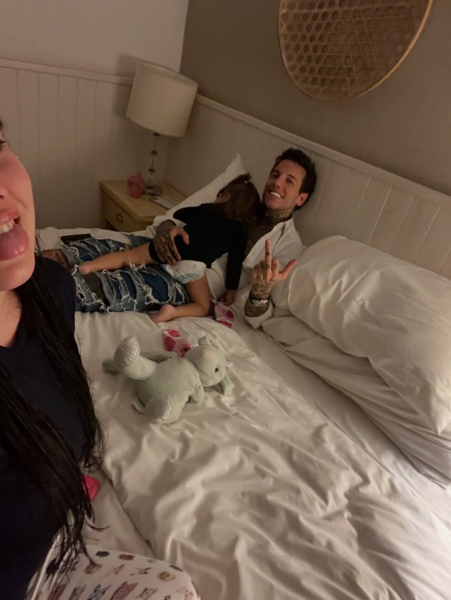 Alex Caniggia y Melody Luz