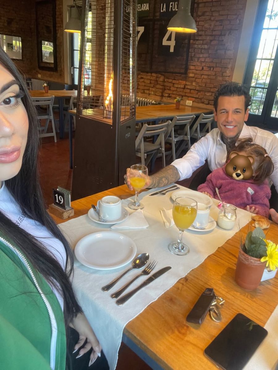 Alex Caniggia y Melody Luz