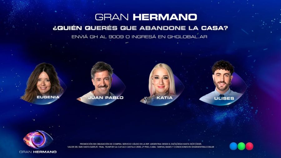 Los 4 nominados en la gala de nominación del miércoles 4 de junio