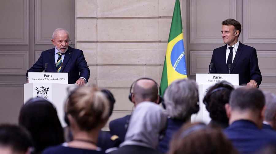 Lula Da Silva y Emmanuel Macron20250605