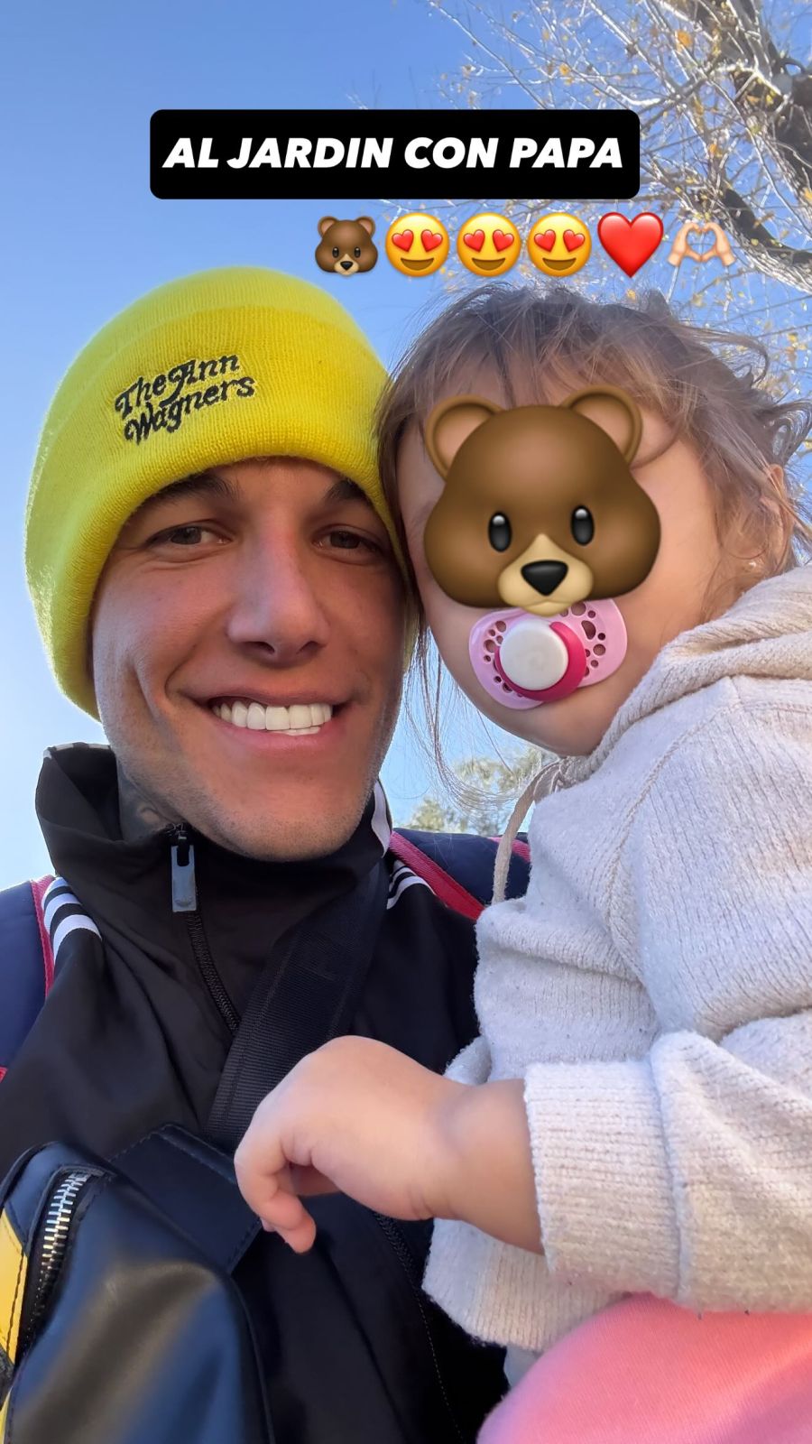 Alex Caniggia con su hija