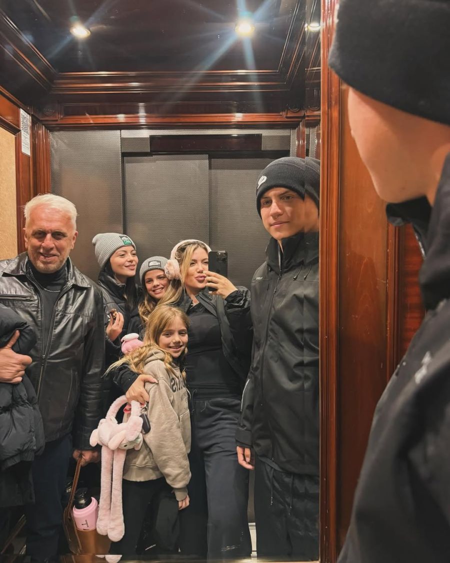 Andres Nara, Francesca Icardi, Isabella Icardi, Mauro Icardi