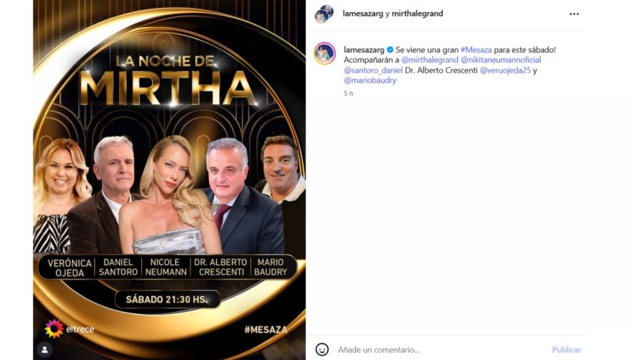 Los invitados de Mirtha Legrand para el sábado 7 de junio