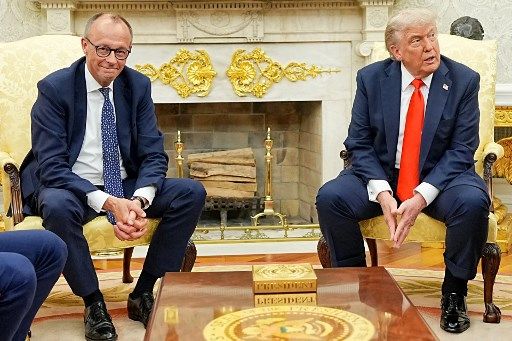 Trump recibio a Merz