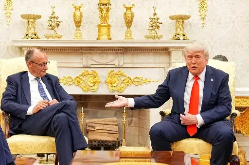 Trump recibio a Merz