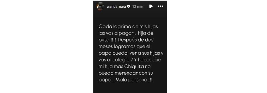 Wanda Nara contra La China Suárez