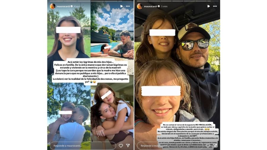 Mauro Icardi, China Suarez, Isabella y Francesca Icardi