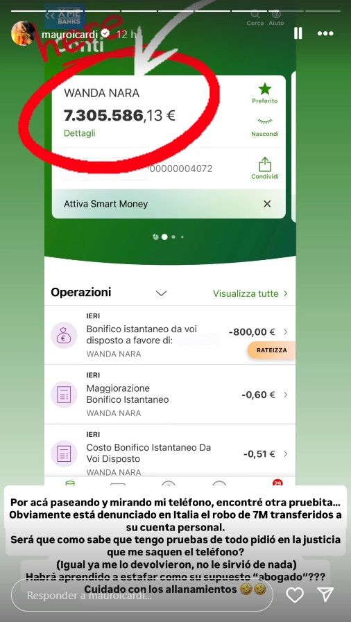 Mauro Icardi contra Wanda Nara