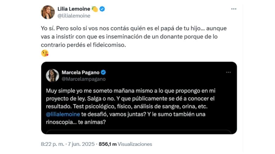 Estalló la guerra entre Marcela Pagano y Lilia Lemoine