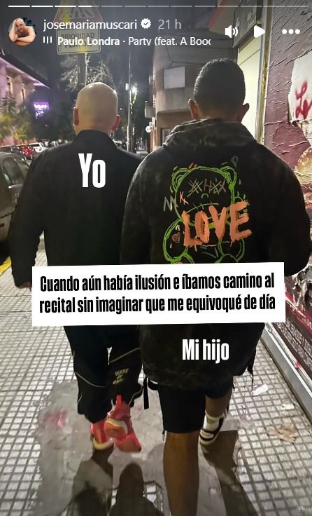 José María Muscari y su hijo