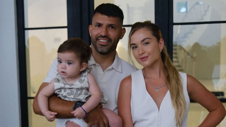 Sofía Calzetti y Kun Agüero