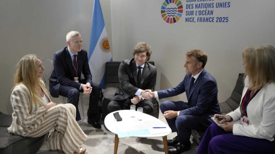 Milei y Macron bilateral 20250609