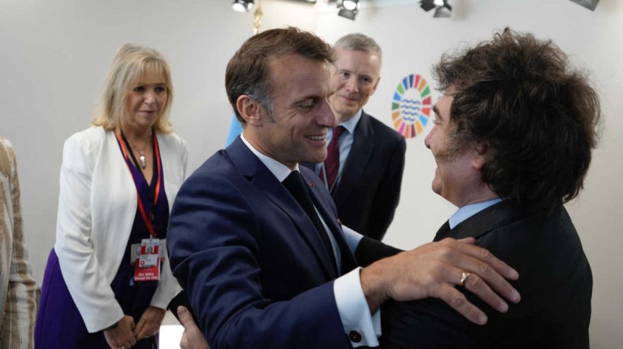 Milei y Macron bilateral 20250609