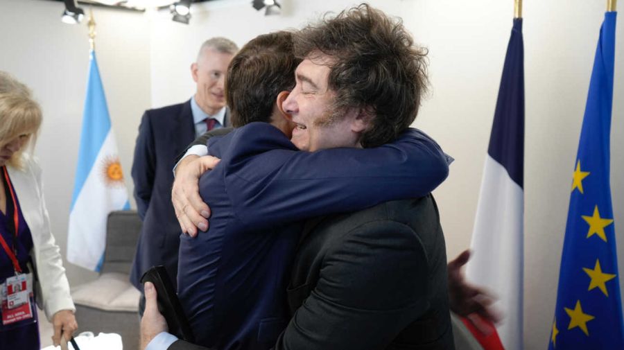 Milei y Macron bilateral 20250609