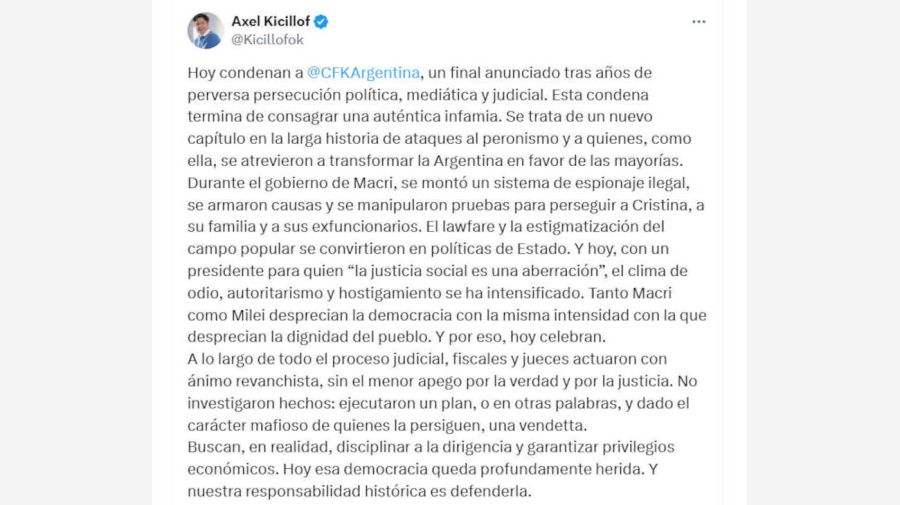 Axel Kicillof X 20250610