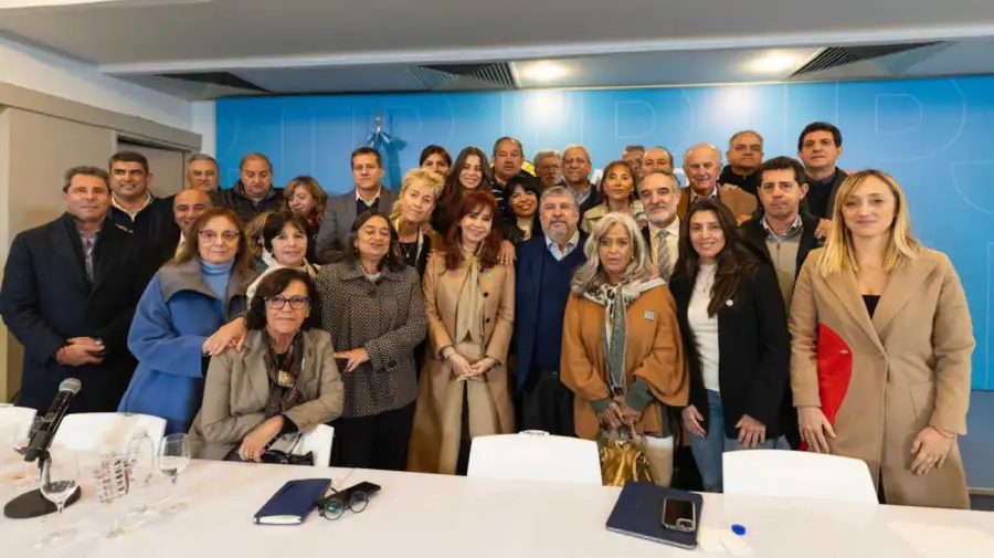 Cristina Kirchner en la sede del PJ 20250610