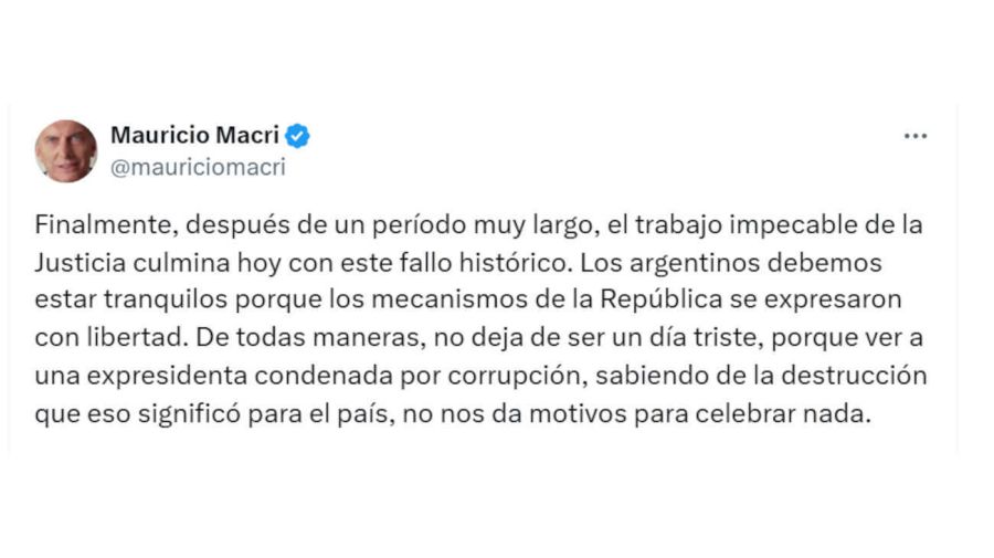 Mauricio Macri X 20250610