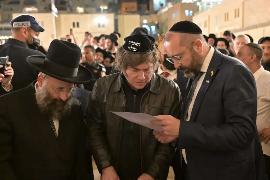 Milei llego a Israel