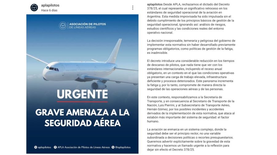 Reclamo de APLA