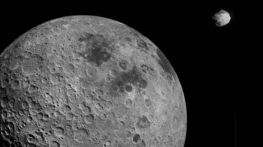 asteroide YR4 contra la Luna20250611