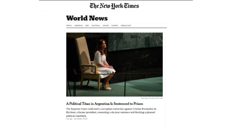 Cobertura medios Cristina