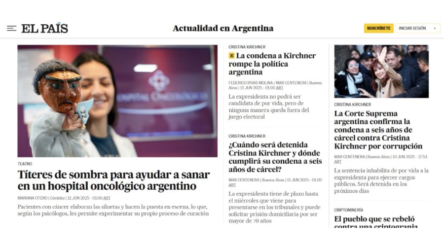 Cobertura medios Cristina