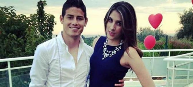 Daniela Ospina y James Rodríguez
