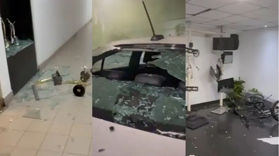 Militantes causaron destrozos en Artear tras la condena a Cristina Kirchner