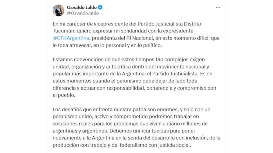 Osvaldo Jaldo X 20250610