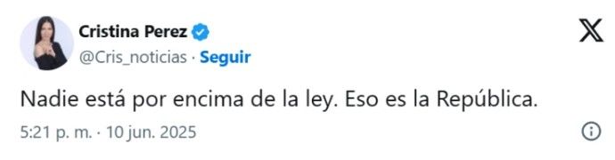 Repercusión de la condena a Cristina Kirchner