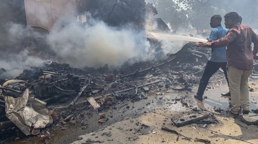 Accidente aéreo en India