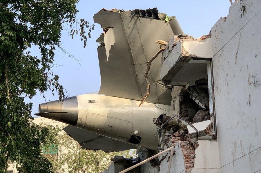 Accidente de avión en India