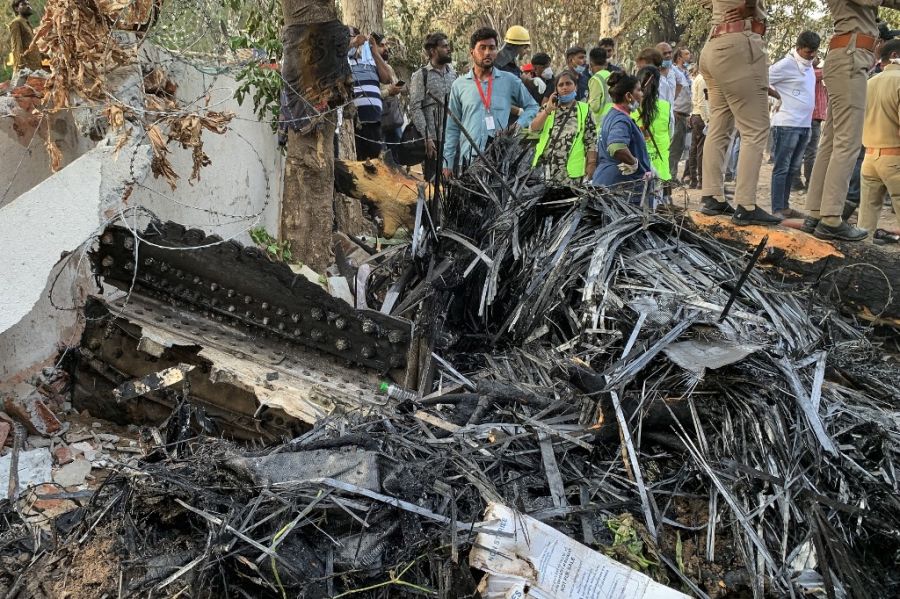 Accidente de avión en India