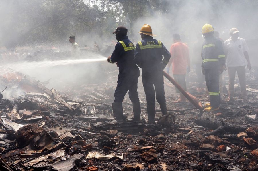 Accidente de avión en India